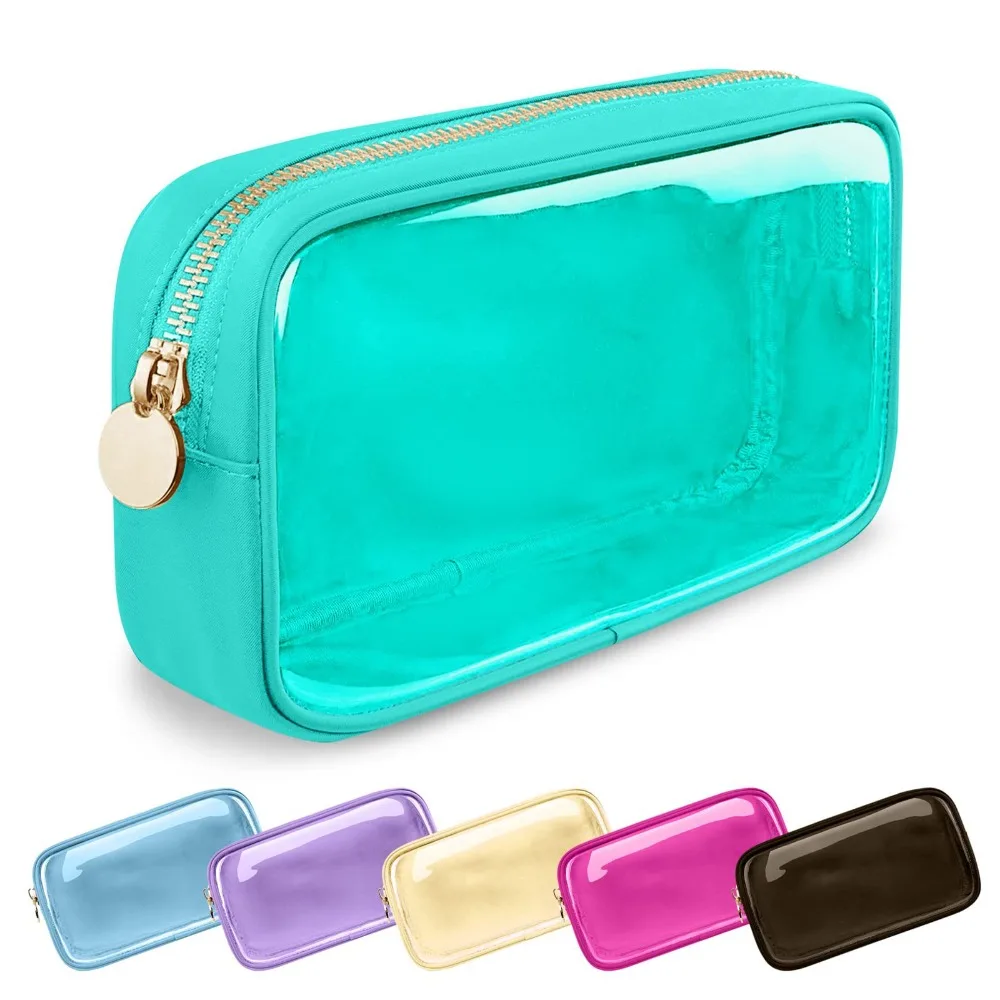 

Transparent Nylon Makeup Bag Travel Bag Wash Bag Cosmetics Zipper Bag Makeup Storage Box Ladies and Girls