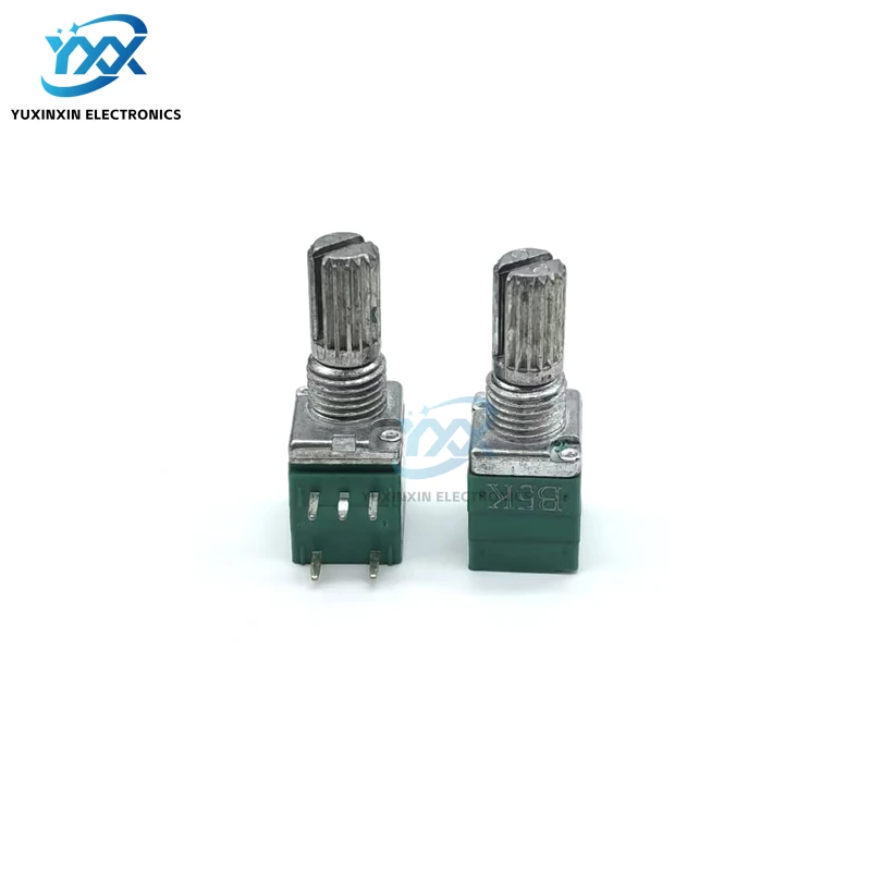 2PCS RV097NS 5-Pin Single Potentiometer with Switch B1K/B5K/B10K/B20K/B50K/B100K/B500K for Audio Amplifier Volume Control