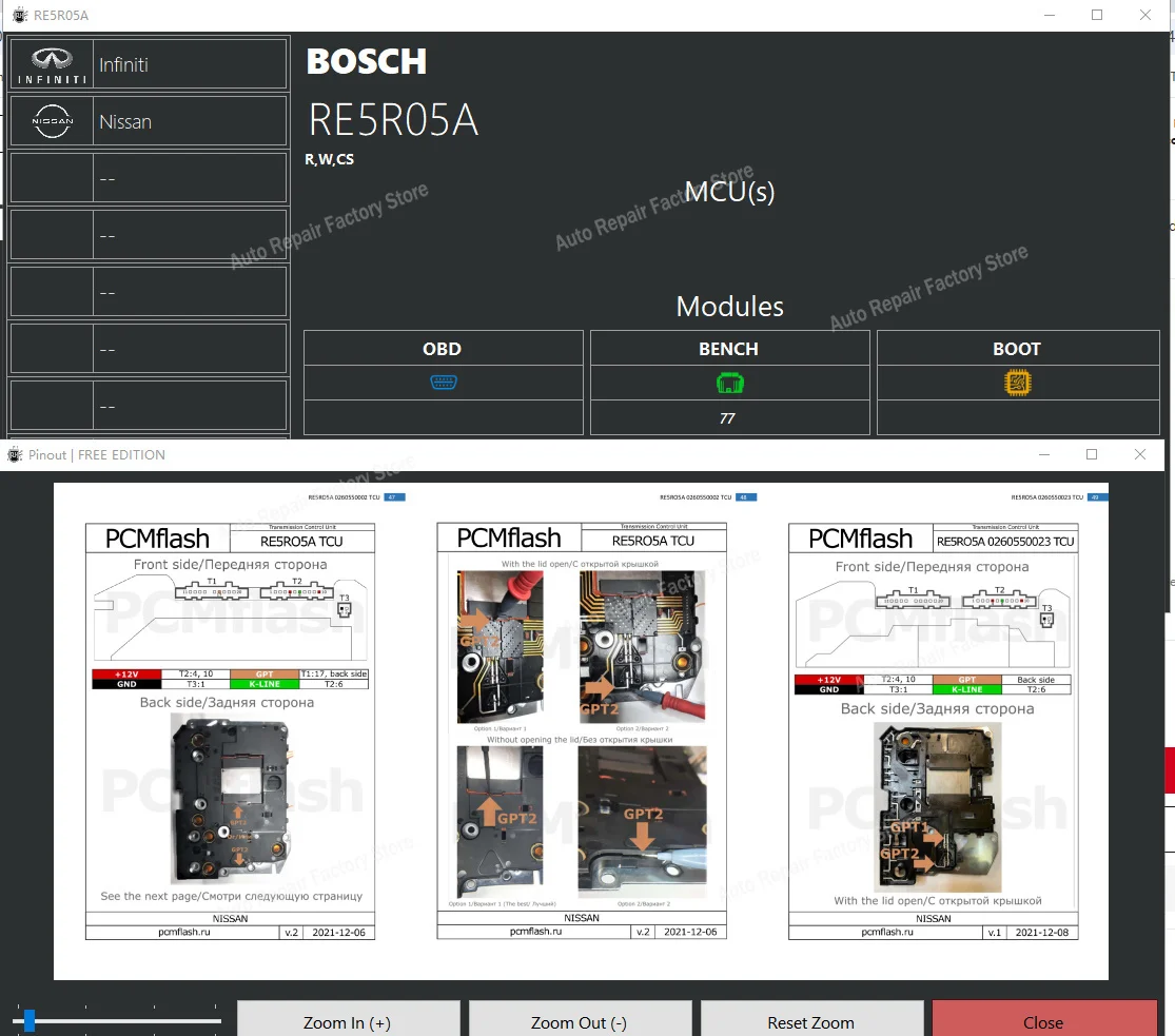 PCM Helper Free ECU TCU Pinout Reference Guide for PCMFlash Users  Bosch & Siemens/Continental ECU Information Bench Boot