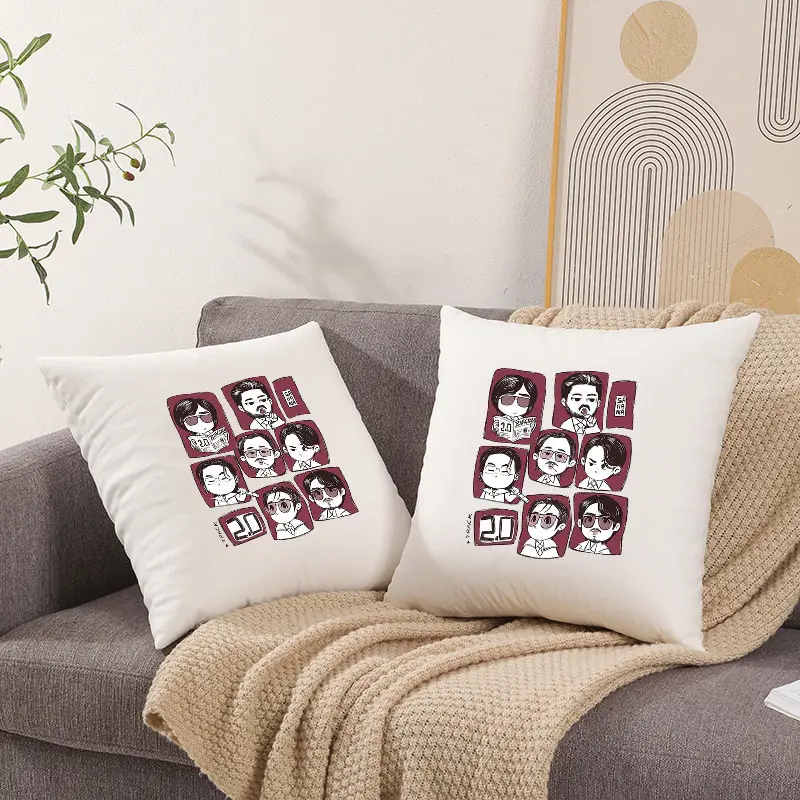 Arirang World Tour 2026 Kpop Fan Gift Printed Pillow Case Sofa Car Office Room Decoration Protector 100% Cotton Skin-Friendly