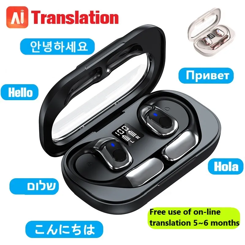 

Headphones Translation of Languages Audífonos Open Air 5 Auriculares Traductores Openair 5 Air5 For Cycling Running