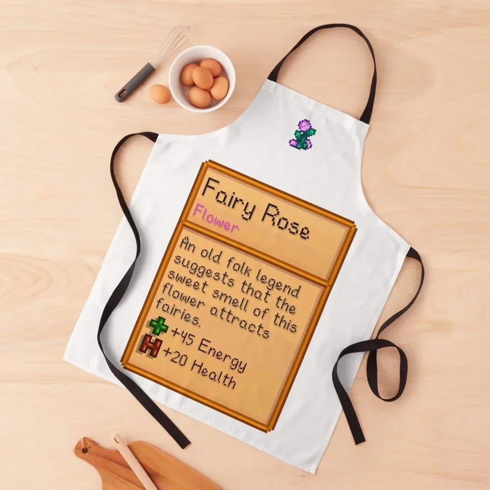 Stardew valley Fairy Rose Apron Novelties Kitchen And Home Waterproof women Kitchens Men Apron