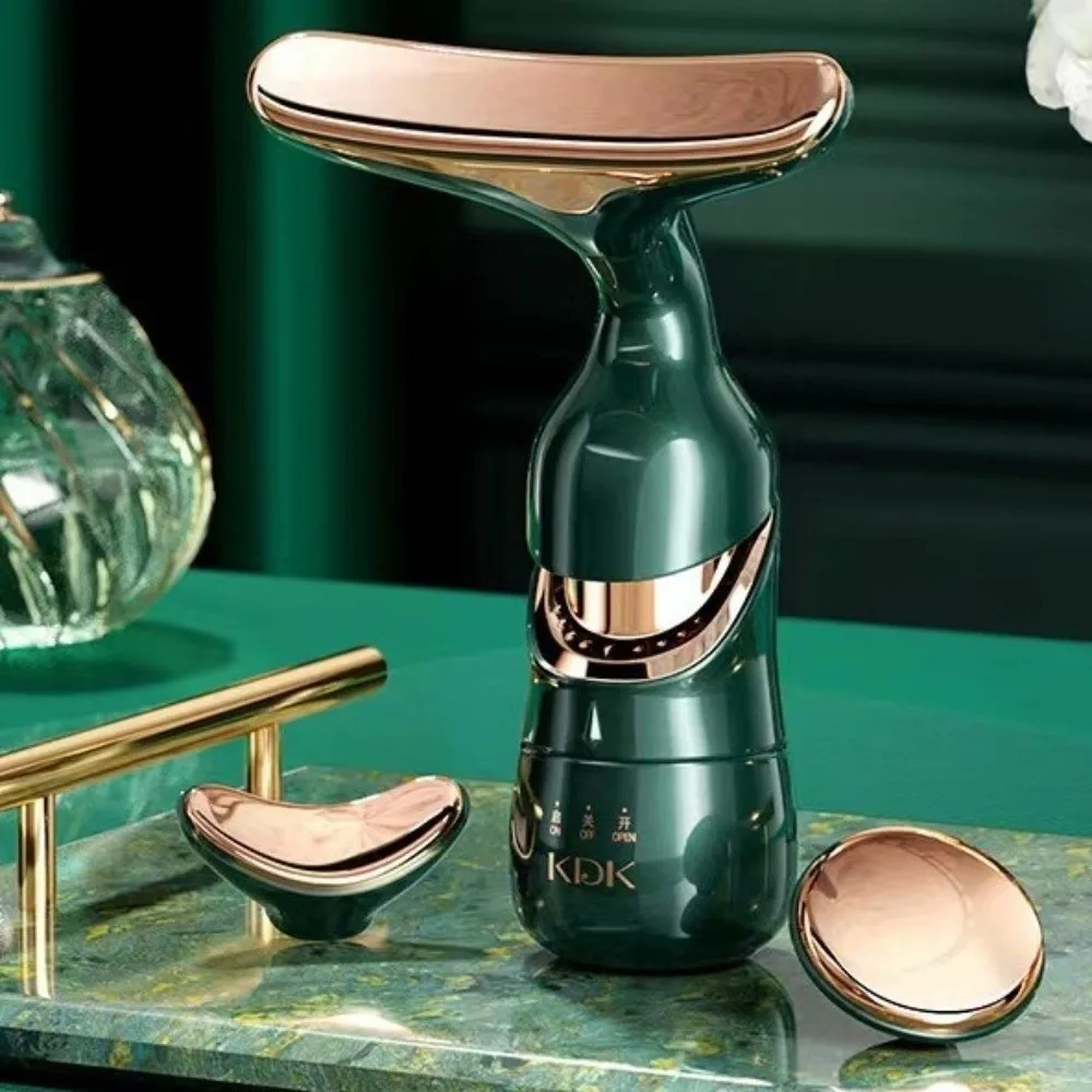 جهاز رفع الوجه البلاستيكي 3 في 1 للعناية بالرقبة والرقبة ومدلك الوجه وتجديد شباب البشرة وتدليك العين وآلة شد الجلد #1