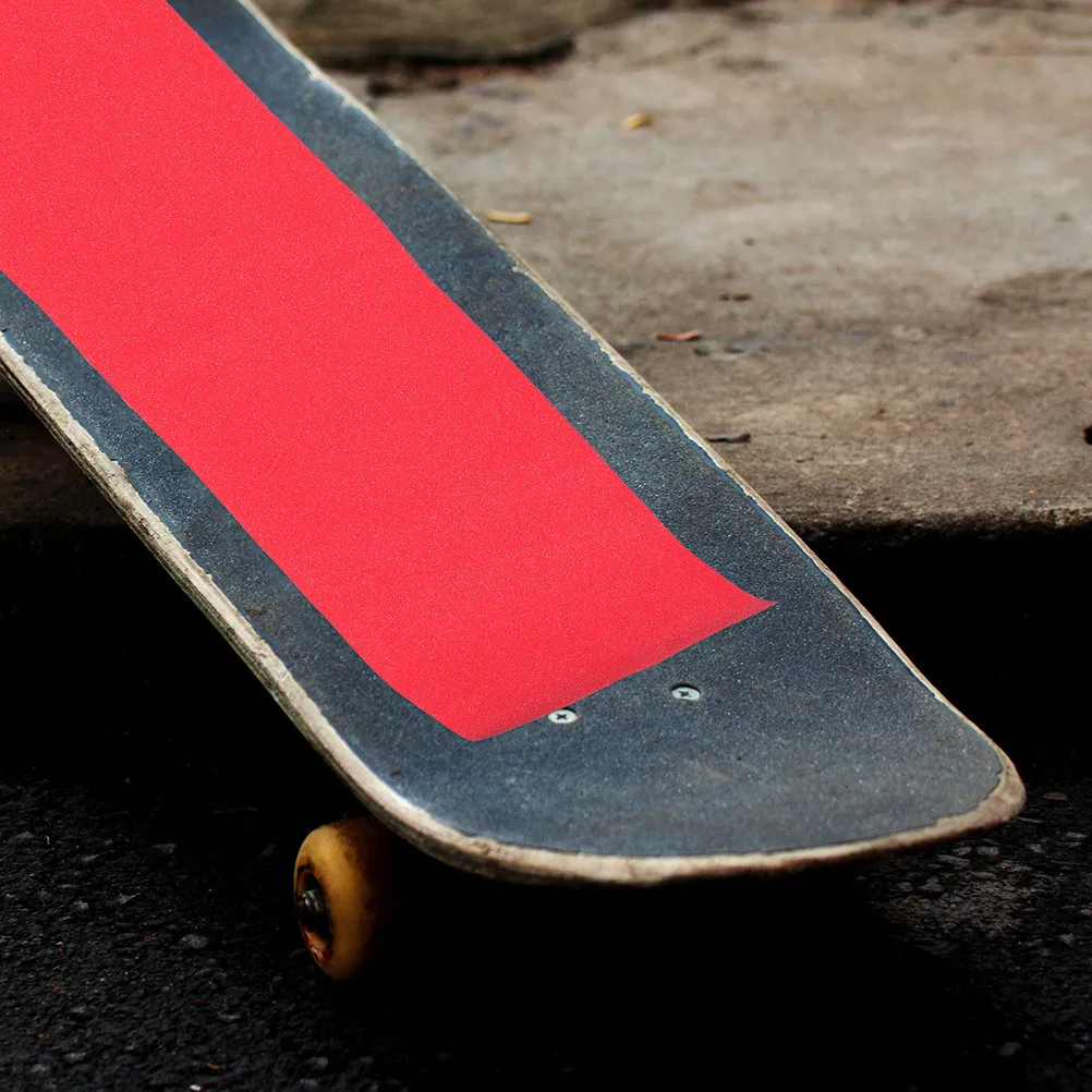 

2 Sheets PVC Skateboard Grip Tape Self-Adhesive Anti-Skid Wear-Resistant Cuttable Decorative Skateboard Sheet for Kids Teens Pro