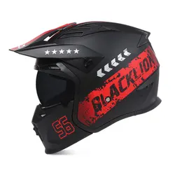 Safety Racing Full Face Motorcycle Helmet Four Seasons Sports Downhill Capacete Removable Chin Open Face DOT ECE Approved Casco