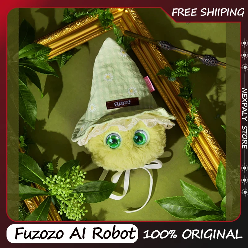 Fuzozo AI Robot Hat Headgear Accessory Emotional Companion Interaction Smart Robot Chat Robots Hat Versatile Creative Cute Gift