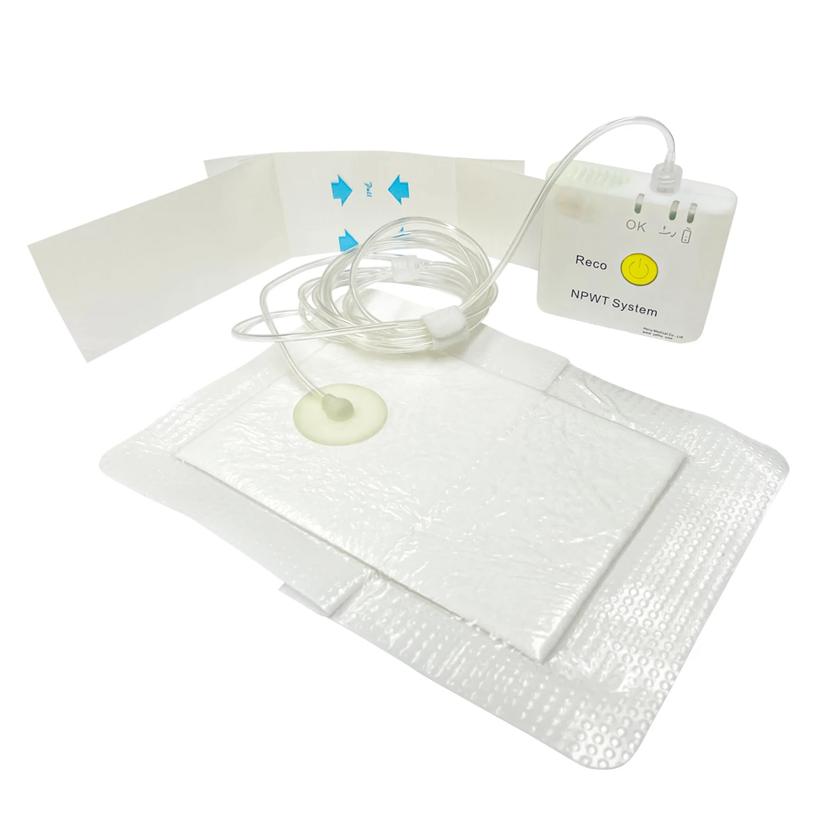 CE EO sterile NPWT system, nonwoven adhesive dressing for negative pressure wound therapy