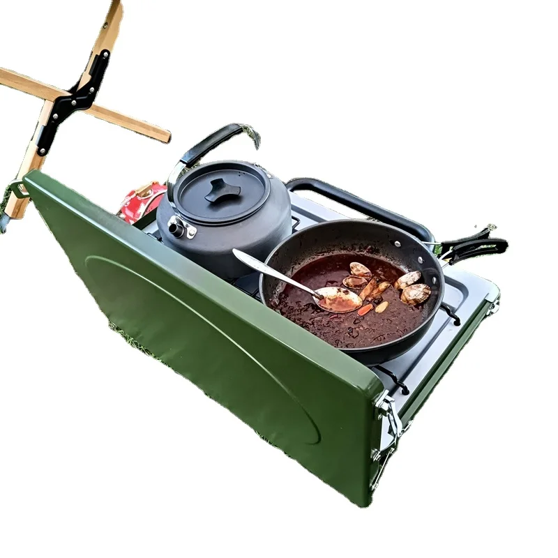 New trendy camping stove with Carrying Case portable folding stove gas accessories camping stove portable outdoor