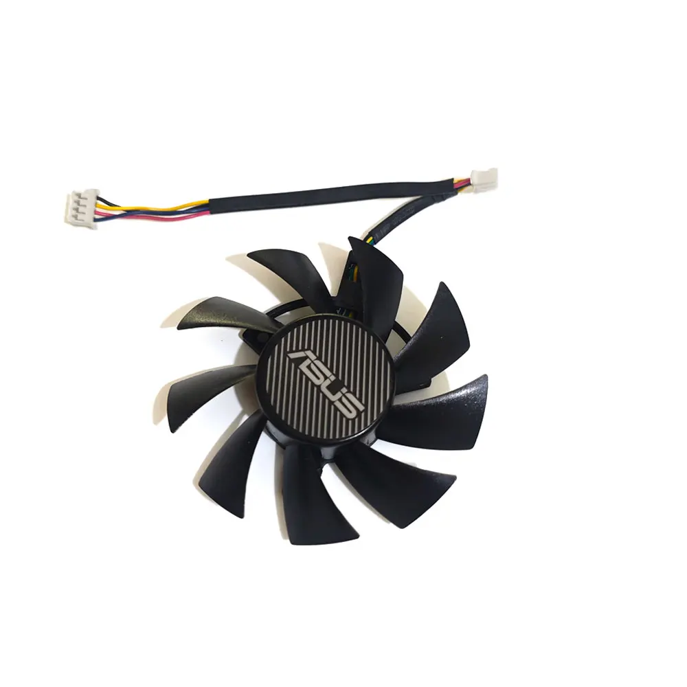 Original 3FAN 75MM 7PIN PLA08015S12HH Video card cooling fan，For ASUS GTX 1660、GTX 1660S、GTX 1660TI TUF、RX 5700、RX 5700XT TUF