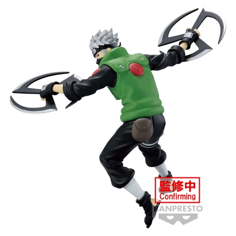 Bandai Original Genuine BANPRESTO Anime Naruto Shippuden NARUTOP99 Hatake Kakashi 13cm Collection Model Toy Figure Birthday Gift