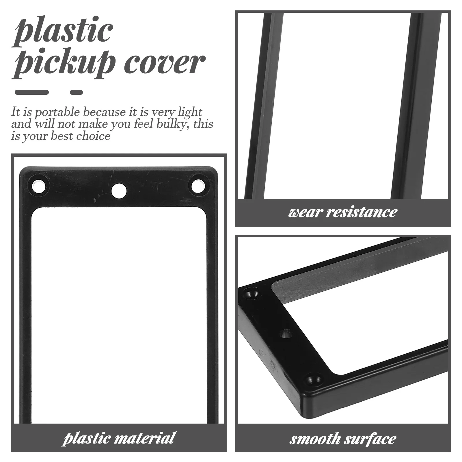 

2Pcs Guitar Pickup Supplies Durable Practical Frames Easy to Install Affordable Set Pickups Cover Frame Pickup Frames