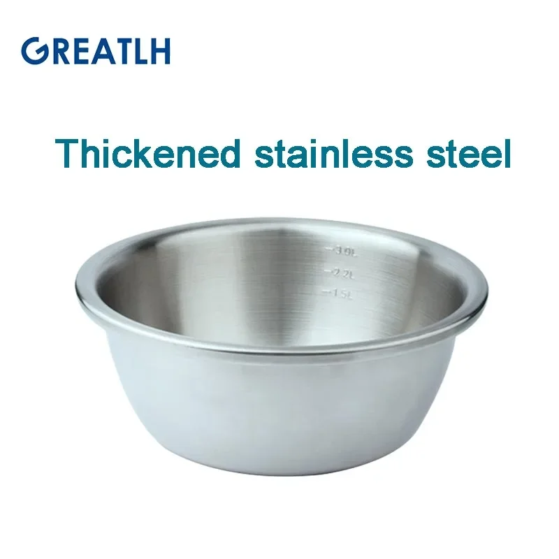 GREATLH Stainless Steel Basin with Scale Medical Tool Water Injection Basin Orthopedic Instrument Small Medium Large pet