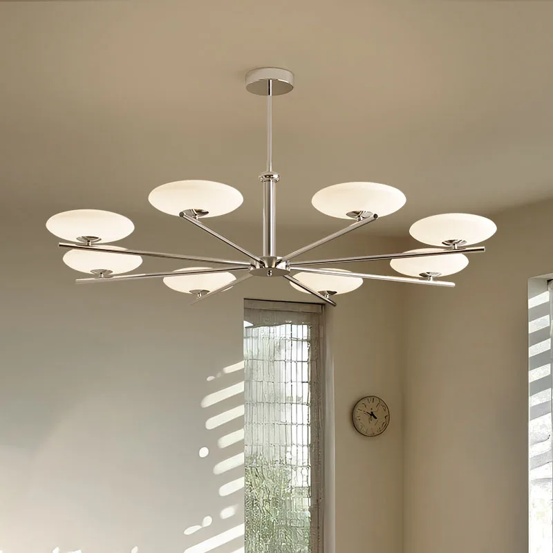 French Bauhaus Living Room Pendant Lights Modern Multi Heads Led Chandelier Bedroom Hanging Lamps Kitchen Island Illumination