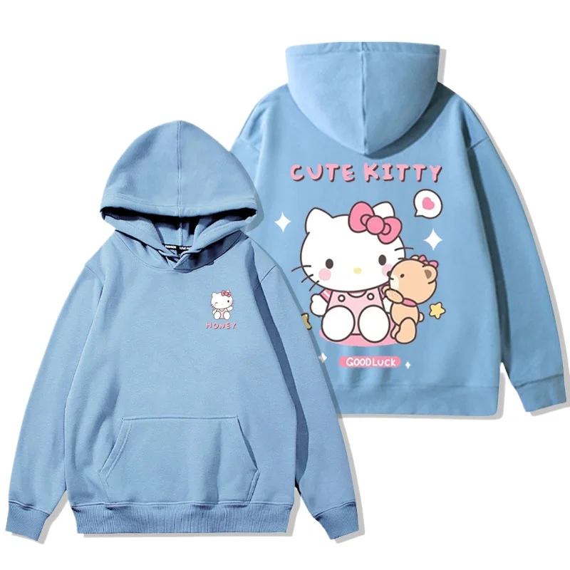 Sanrio hooded couplehoodie all season hoodie Kuromi Japanese cute cartoon women\'s  hoodie