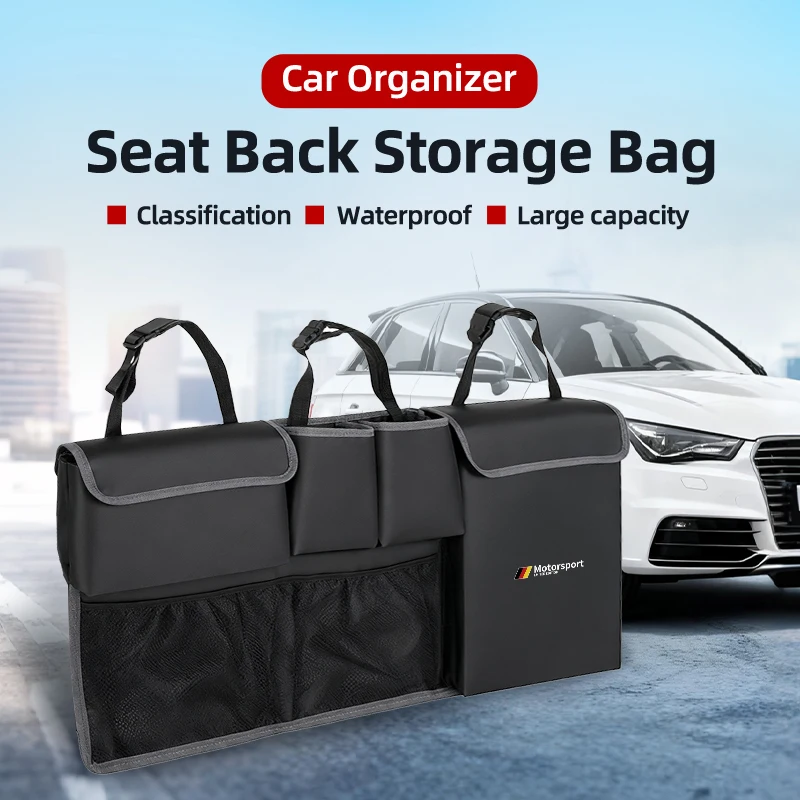 Car Seatback Organizer Tools Storage Bag Trunk Stowing Pocket For E90 E60 E46 E39 F30 F10 E87 X3 X4 X5 X1 G30 G20 M3 M5