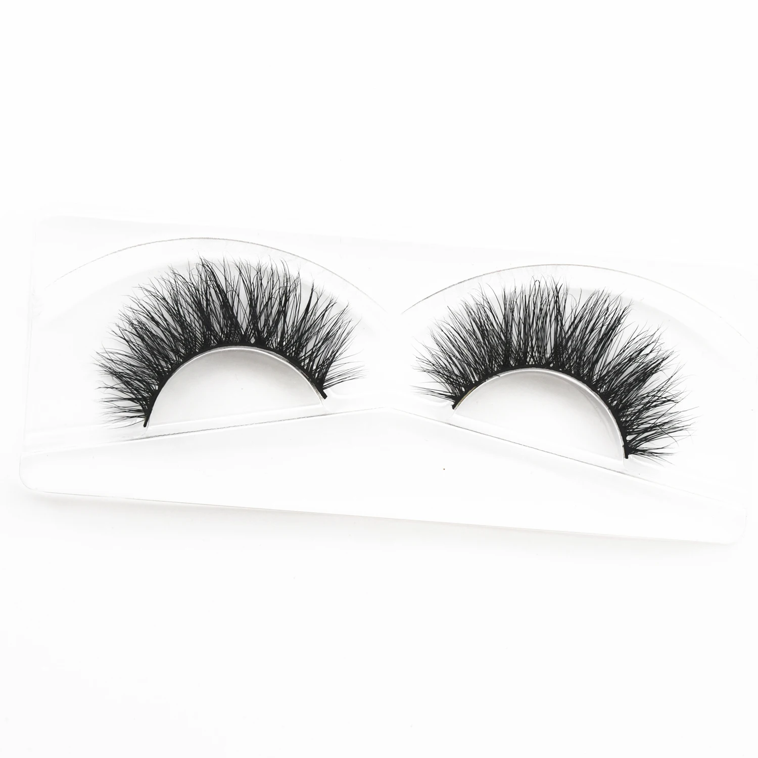 Round 3D Mink Lashes Reusable Eyelashes Medium Volume 16mm Mink Eyelashes Full Strip Lashes Wispy Mink Fake Eyelashes Makup Lash