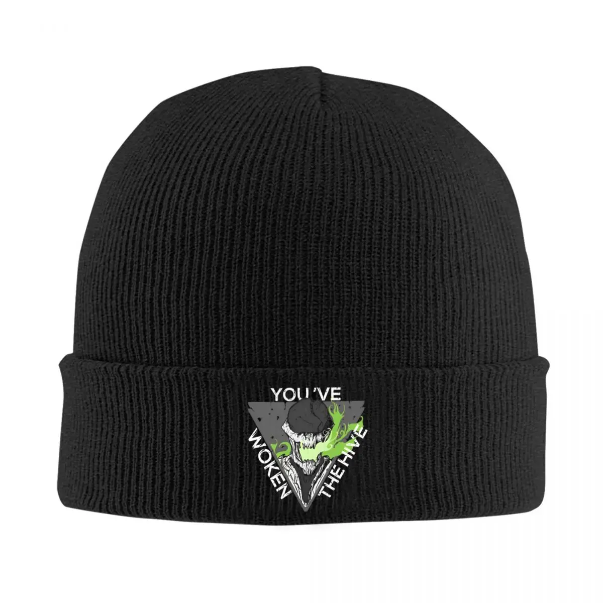 Youve Woken The Hive Bonnet Hats Destinys 2 Knit Hat Adult Unisex Fashion Warm Beanie Hats Autumn Kpop Graphic Caps