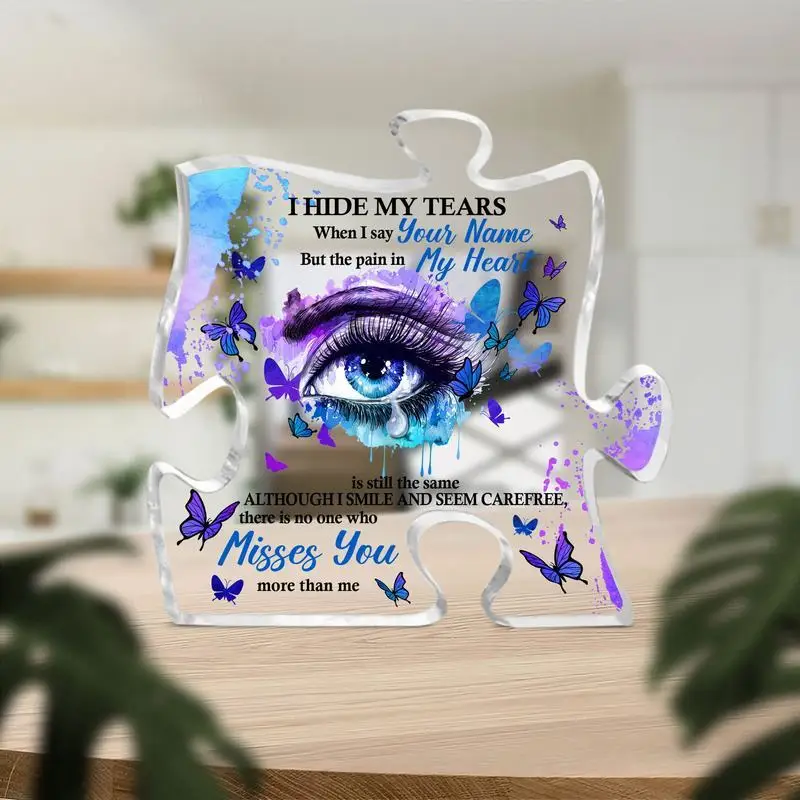 قطعة مركزية للطاولة من الأكريليك للتذكاري والجنزة وهدايا التعاطف وديكور الحفلات #5