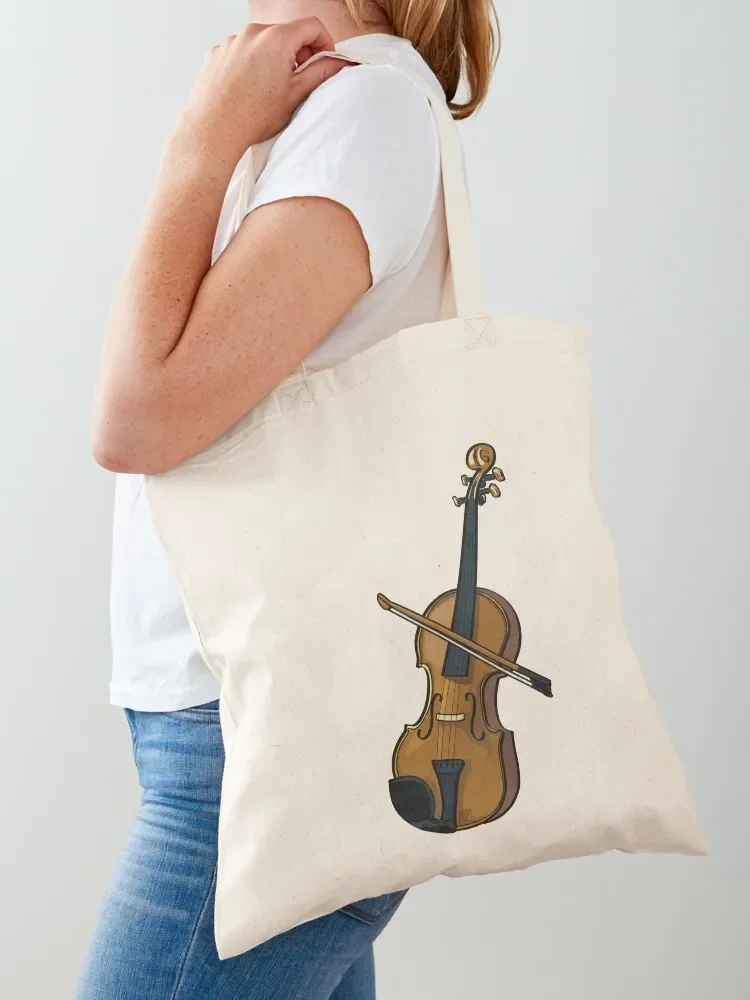 

Violin Tote Bag Woman shopper bag large size bags shoping bag canvas tote