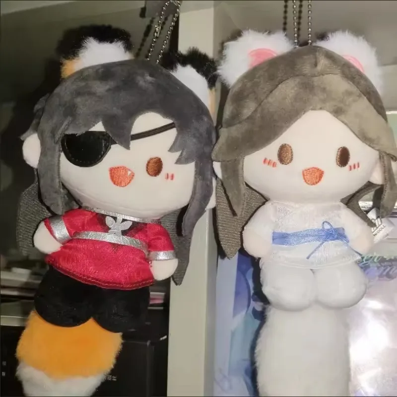12cm tian guan ci fu bênção oficial boneca de pelúcia bonito xie lian hua cheng cosplay pingente decoração brinquedo de pelúcia macio presentes de natal