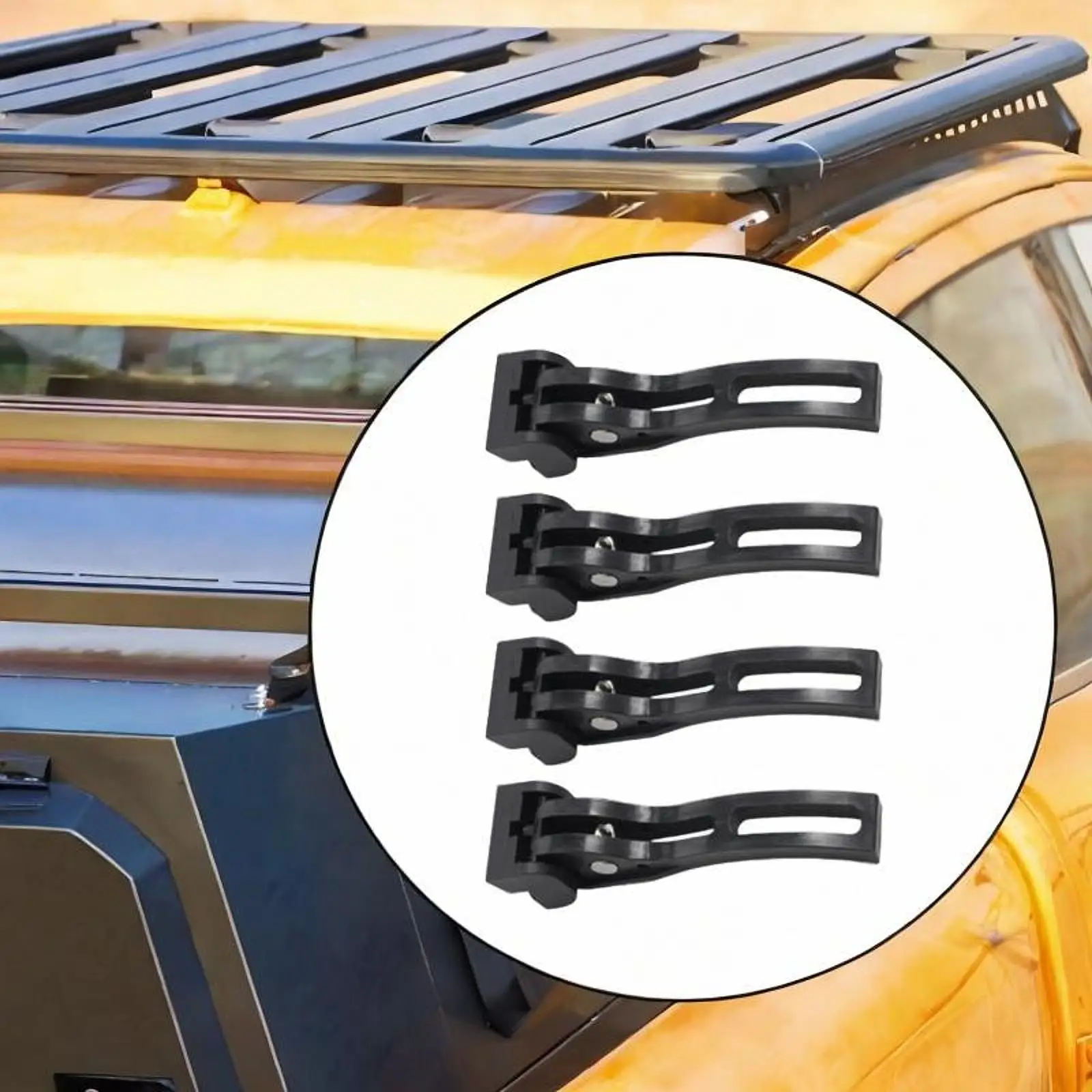 

4x Rear Clamps Easy to Install Replace Automotive Accessories Spart Part Portable for Hard and Soft Folding Truck Tonneau Cover