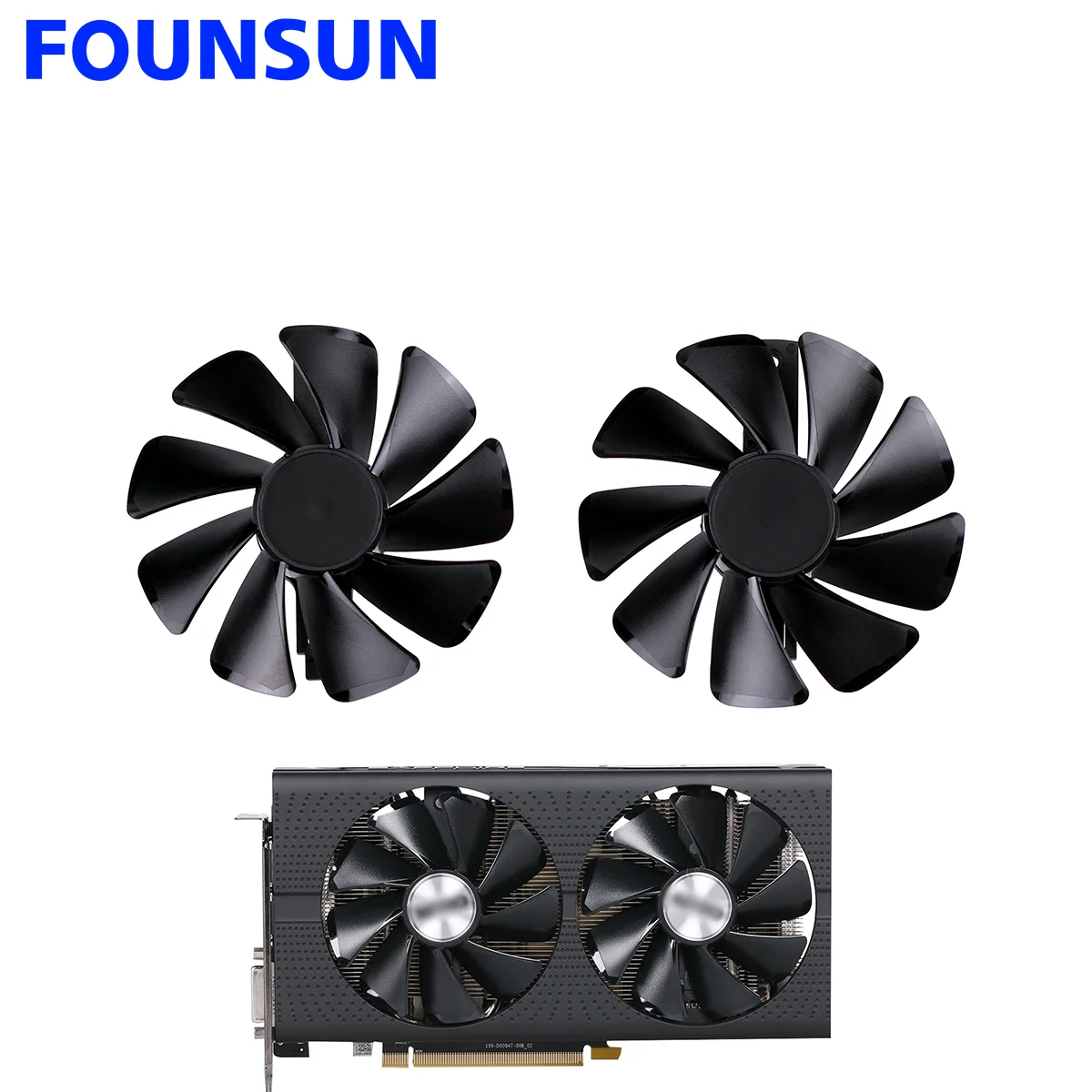 CF1015H12D Cooler Fan For Sapphire Radeon RX 470 480 580 570 NITRO Mining Edition RX580 RX480 Gaming Video Card Cooling Fan