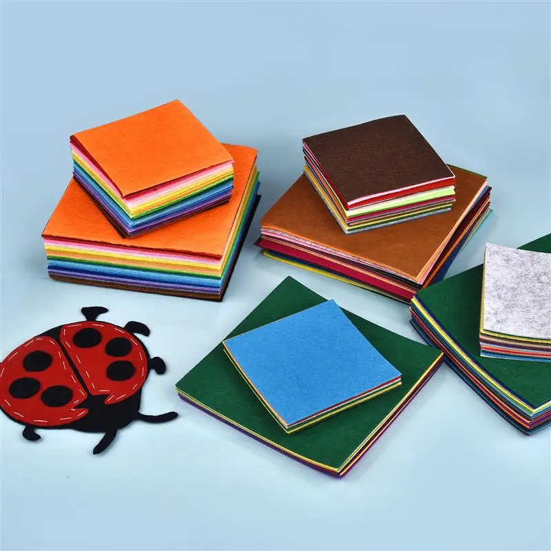 10/40Pcs Nonwoven Needlework Felt Fabric Patchwork Cloth Bundle for Kids Scrapbooking Doll Sewing Crafts DIY Quilting Sheet