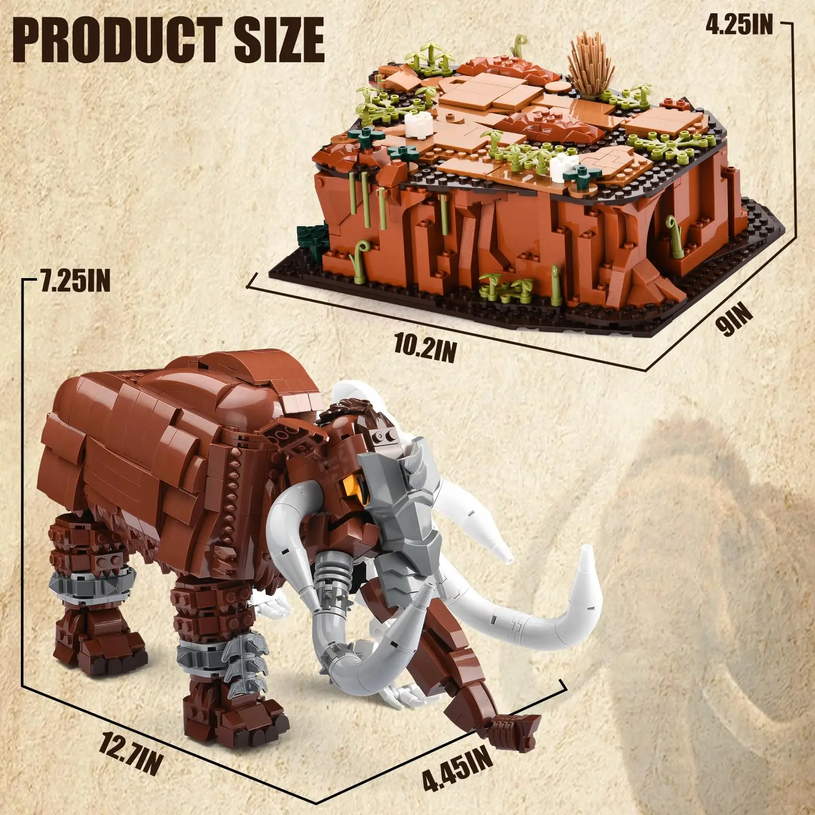 1310 قطعة مجموعات بناء الفيل نماذج الحيوانات مع قاعدة الموئل بنة مجموعات الاطفال التعليمية الجذعية ألعاب إبداعية الأولاد هدية #3