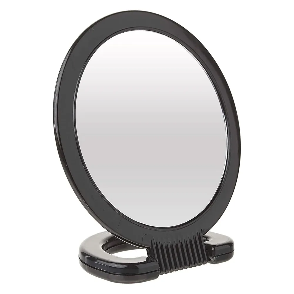 

Hand mirror with holder, double-sided hand mirror with handle, suitable for salons, hairdressers, and dressing tables,