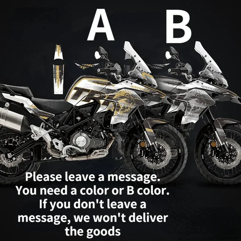 For Benelli TRK502 TRK 502 TRK502X TRK 502X TRK Motorcycle Headlight Fairing Stickers Emblems