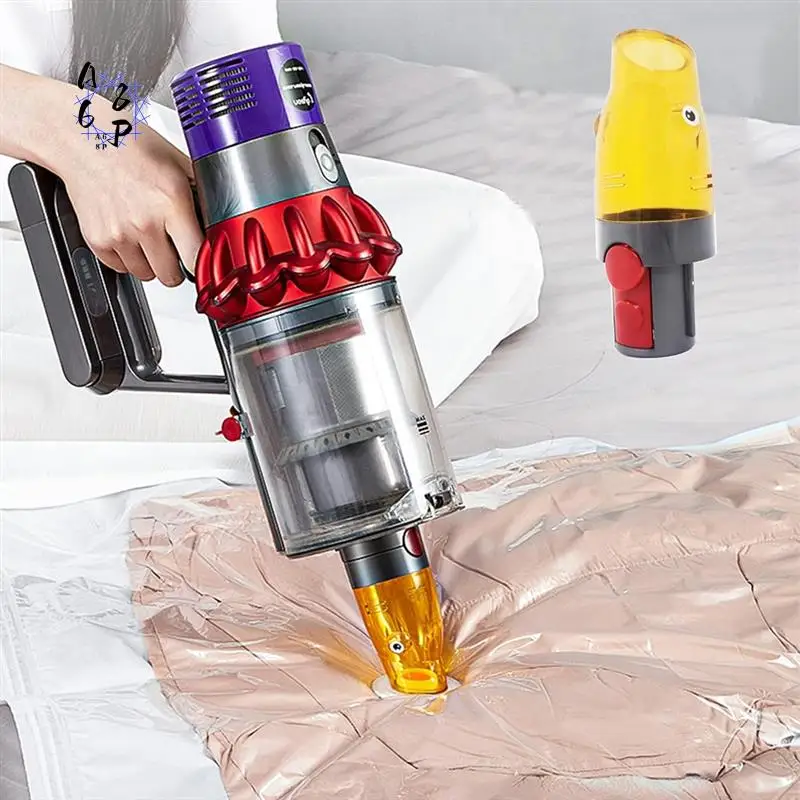 A68P-Vacuum Compression Bag Suction Tip For Dyson V7 V8 V10 V11 V12 V15 Slim Quick Suction Tip Adapter With Dual Air Intakes