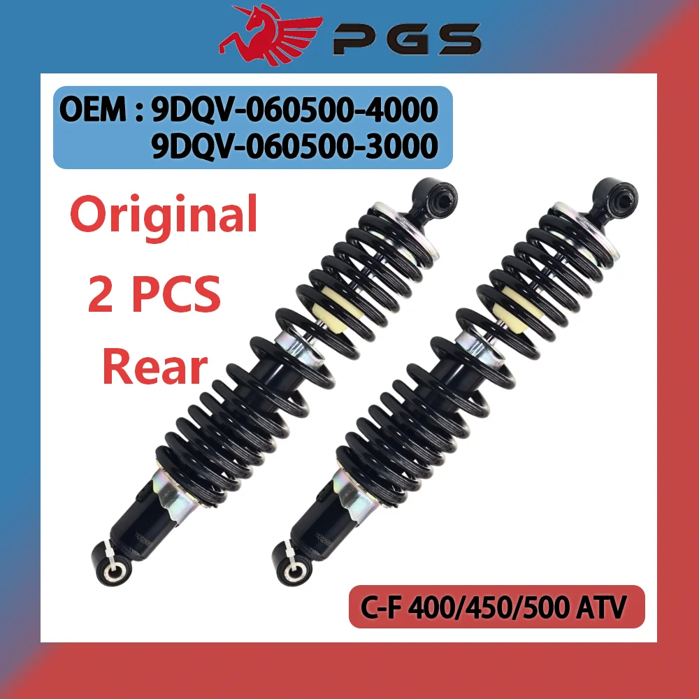 2Pcs Rear Shock Absorber Assembly For CF 400 450 500 520 CF400AU CF500AU CF400ATR CF500ATR ATV 9DQV-060500-4000 9DQV-060500-3000