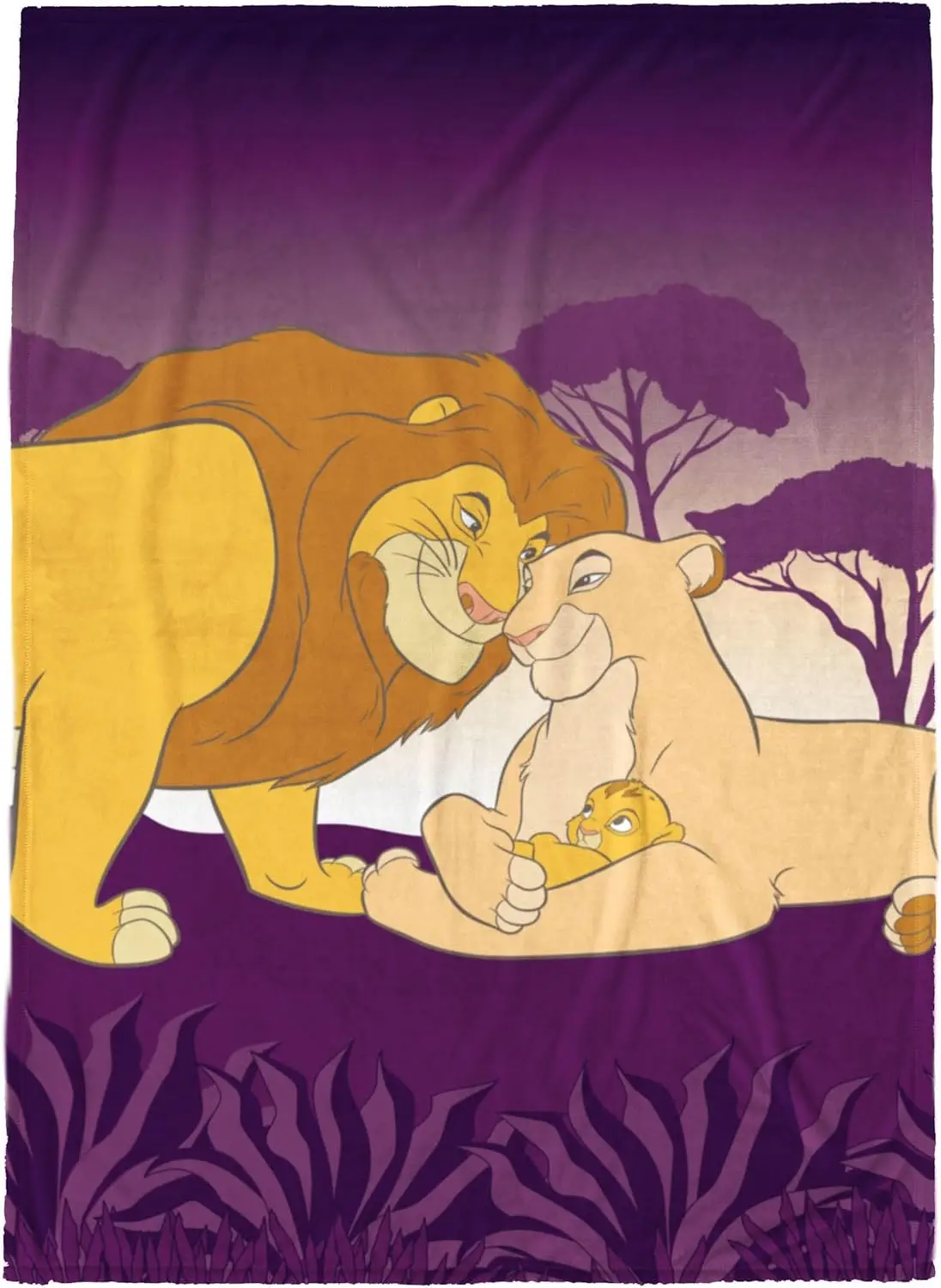 Jay Franco Kids Plush Blanket Soft Comfy 50X70 Inches Throw Couch Or Bed – Cozy Home Décor For Living Room & Bedroom, Purple -