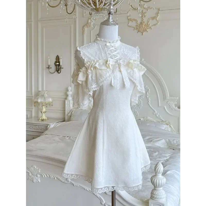 Sommer Französisch Elegante Midi Kleid Frauen Puff Sleeve Strand Stil Kleid Abend Party Kleidung Y2k Einteiliges Kleid Koreanische Mode
