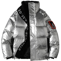 UETEEY Winter White Duck Down Jacket Men Fashion Shiny Thick Warm Hip Hop Coats Outdoor Couple Male Puffer Jackets Streetwear