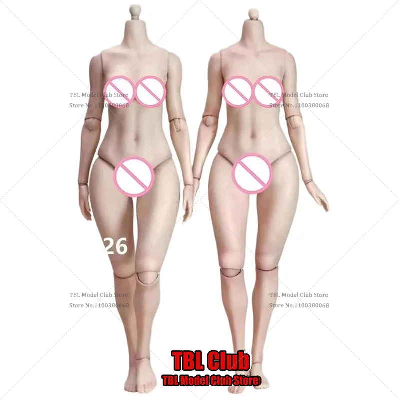 

True1Toys EC3025 EC3026 1/6 Scale Female Soldier Peach Hip Movable Joint Body Fit 12inch Pale/Suntan Skin Action Figure Doll