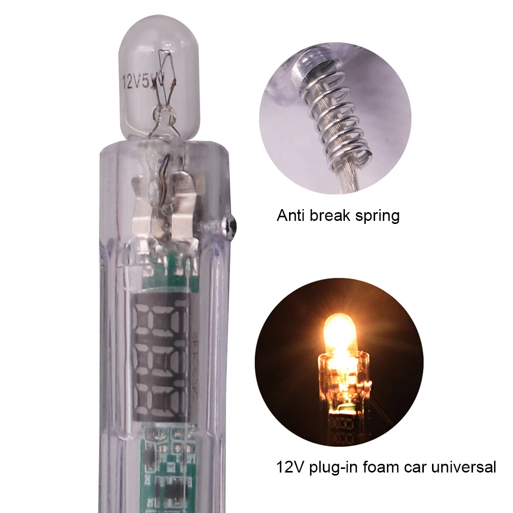 6V/12V/24V Automotive Circuit Tester Auto Light Probe Pen Dual-color LED Light Electric Light Test Pen Auto Circuit Repair Tools