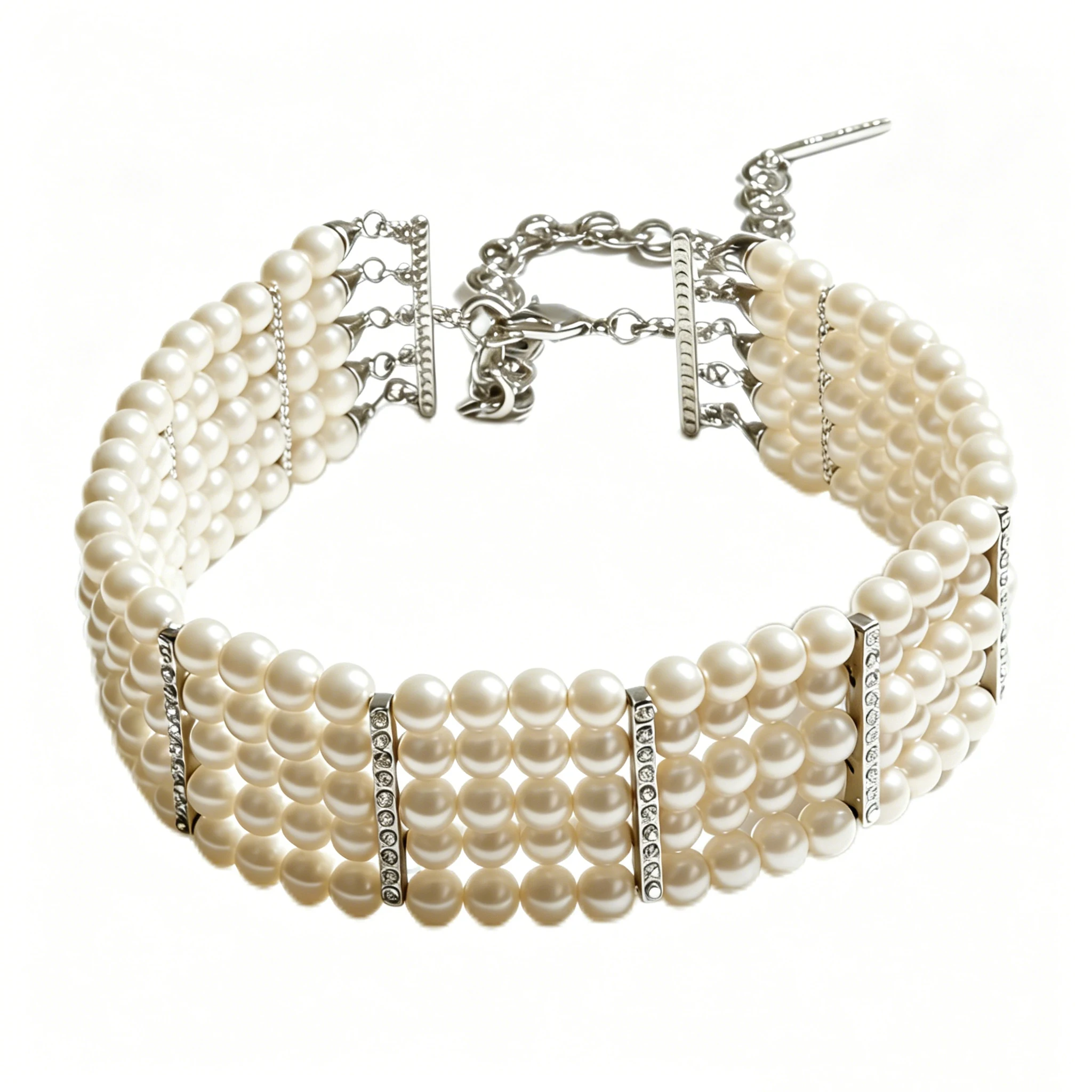 Fashion Brand Multi Layer Pearl Necklace Choker Woman Europe America Designer Jewelry