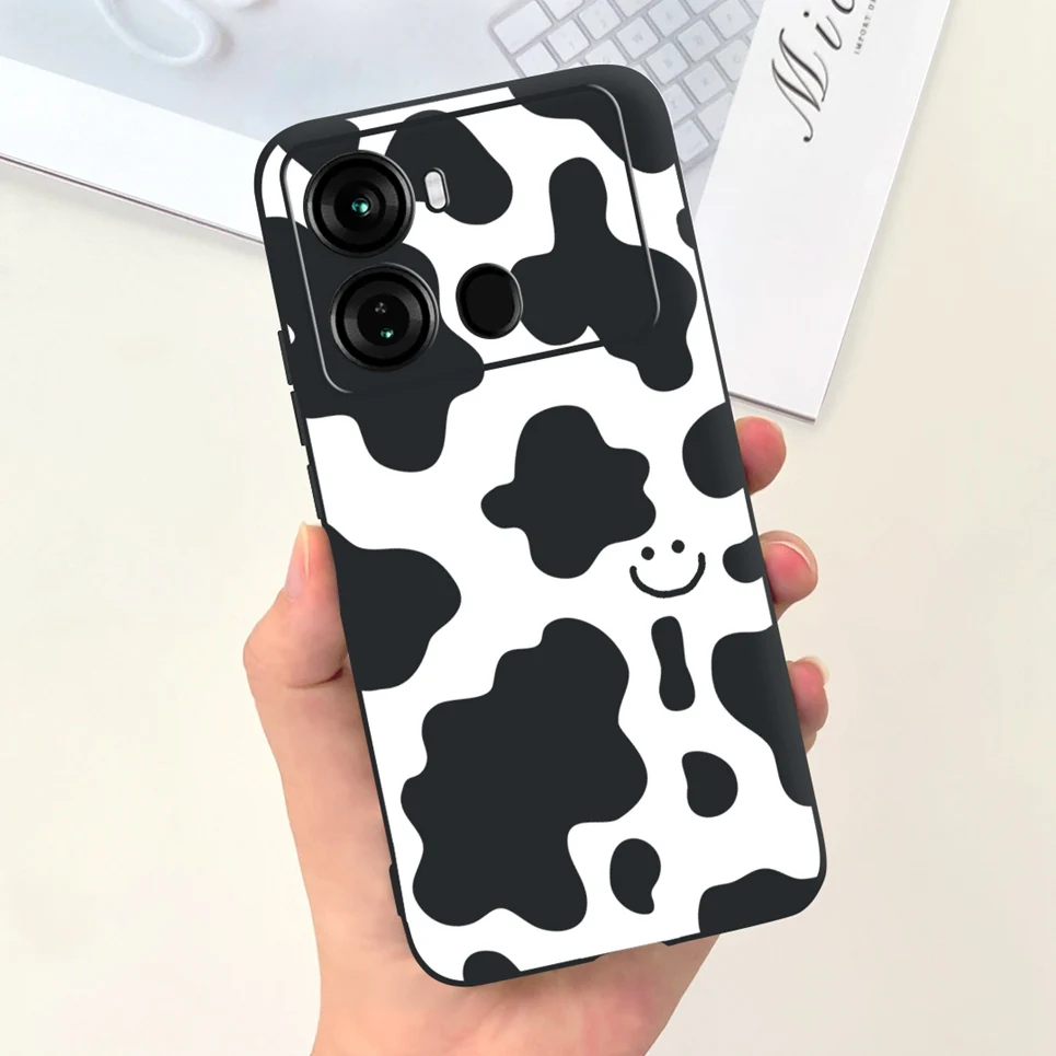 Coques For itel P40 Case Cartoon Cat Pattern Liquid Soft Silicone Back Cover For itel P40 Plus itelP40 Phone Case Shockproof Bag