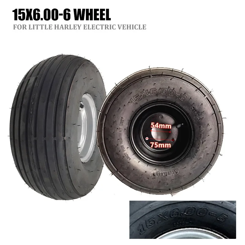 

Good Reputation 15X6.00-6 Wheel Fits, for Mini Harley electric vehicle vacuum tire