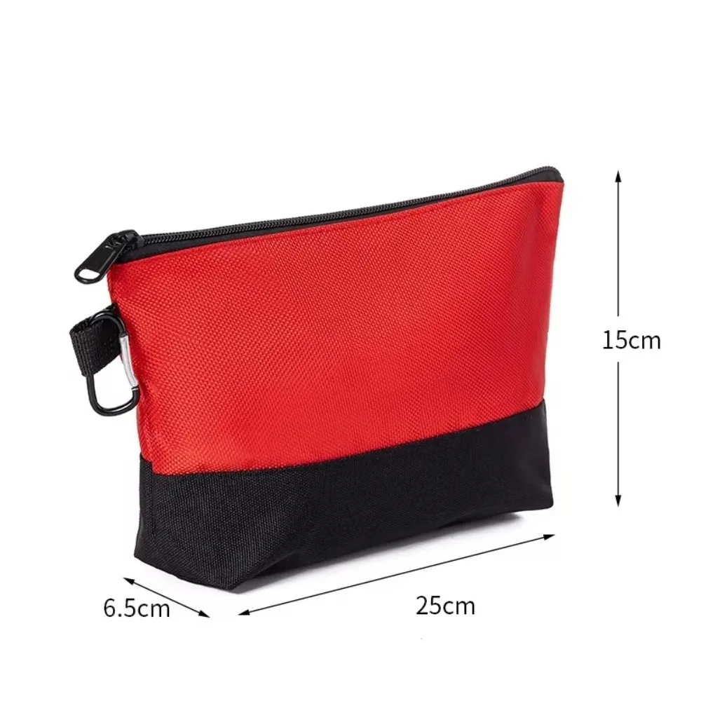 Multi-functional Multi-Size Tool Storage Bag Nylon Durable Zipper Pouch with Carabiner Hardware Organizer For Hand Tools