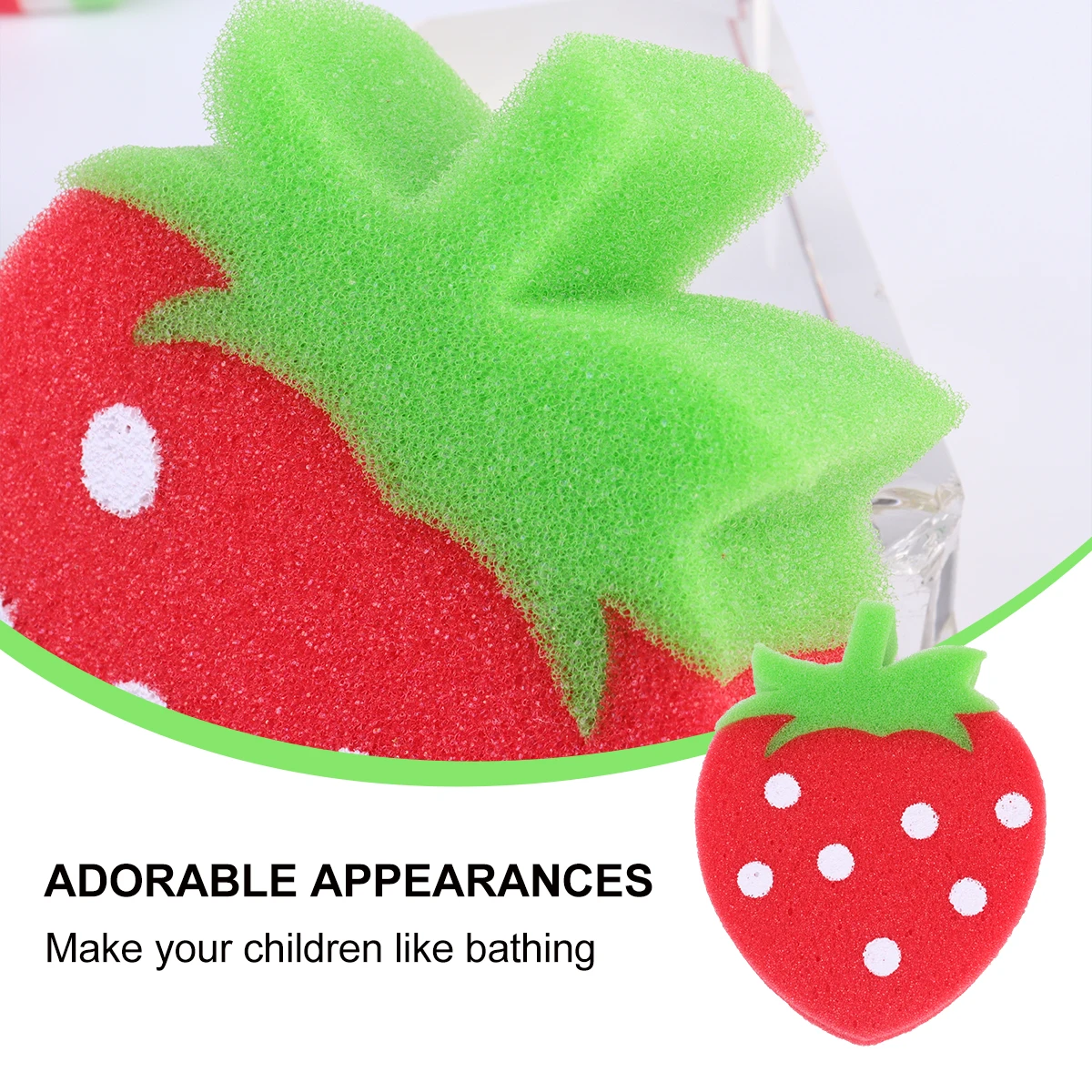 

4 pcs Kids Shower Bath Ball Orange-Shaped Comfortable Body Portable Bathing Set For Children Bath Shower Sponge Kids Bathing