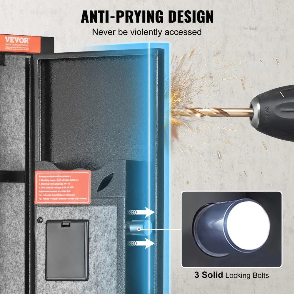 Digital_lock  Safe with Pistol Rack Rifle Cabinet for home Storage Accessory