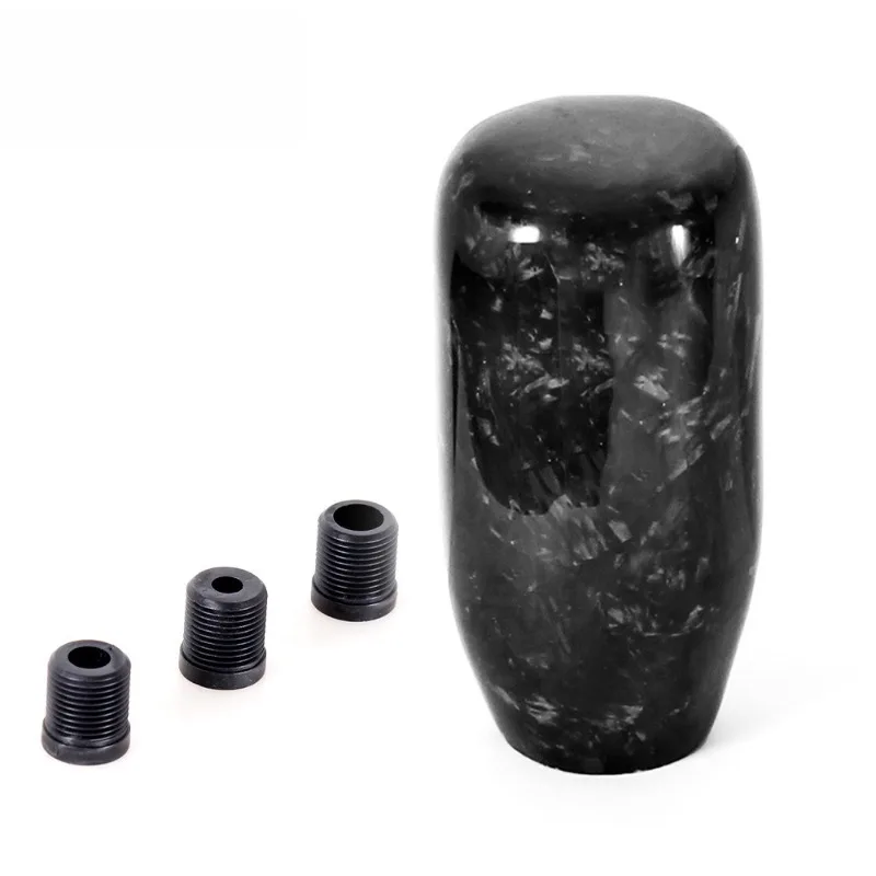 Forged Carbon Fiber Manual Gear Shift Knob, Vehicle Transmission Replacement Shift Handle