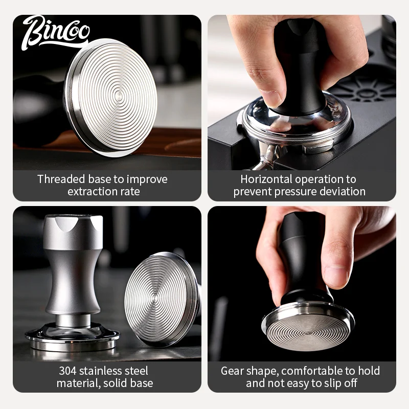 Bincoo 51/58mm Espresso Powder Dispenser Aluminum Alloy Anti-Pressure Offset Powder Hammer Italian Appliance Barista Accessories image 6