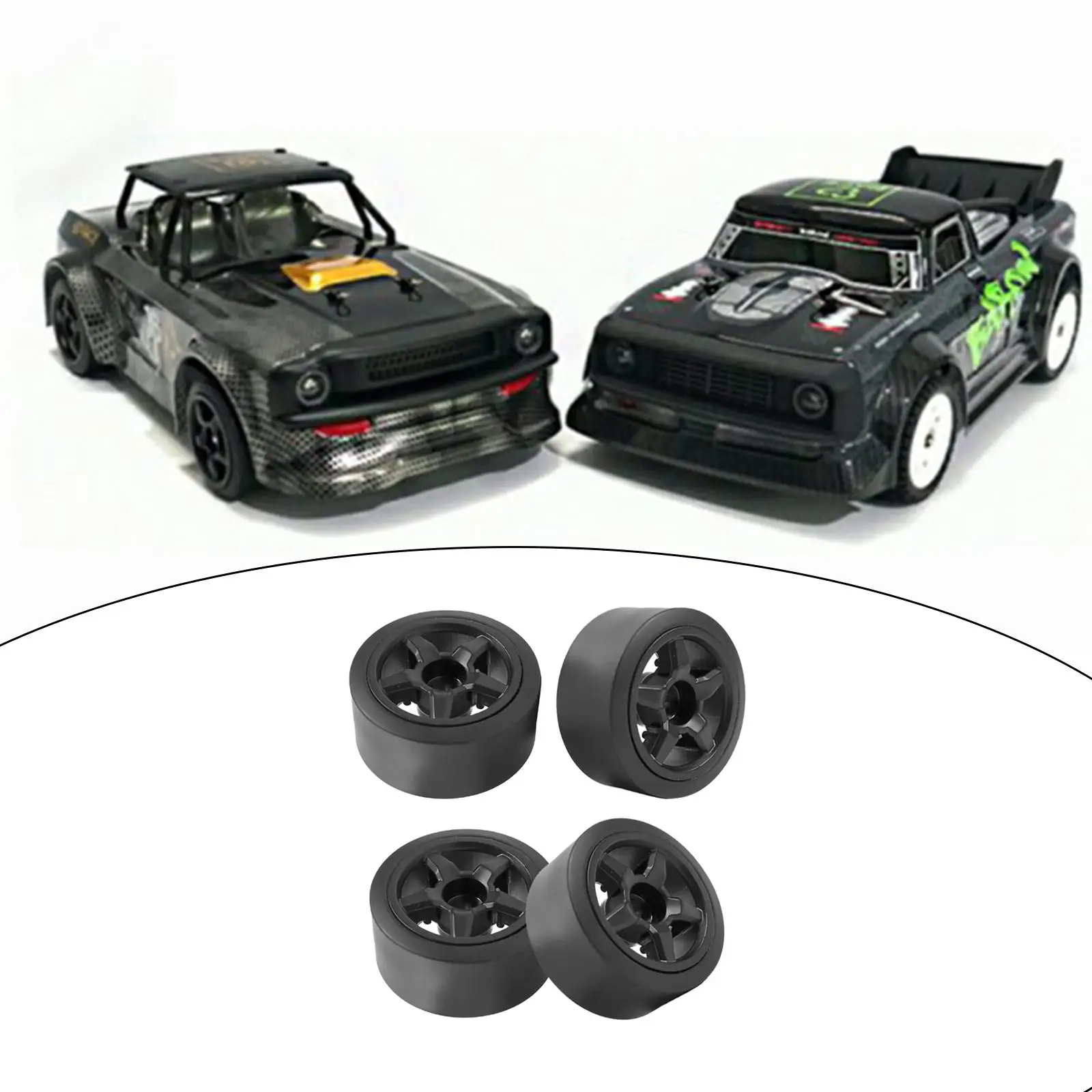 Ruote e pneumatici RC a 5 raggi da 4 pezzi/set per SG-1603 SG-1604 Auto da corsa RC in scala 1/16