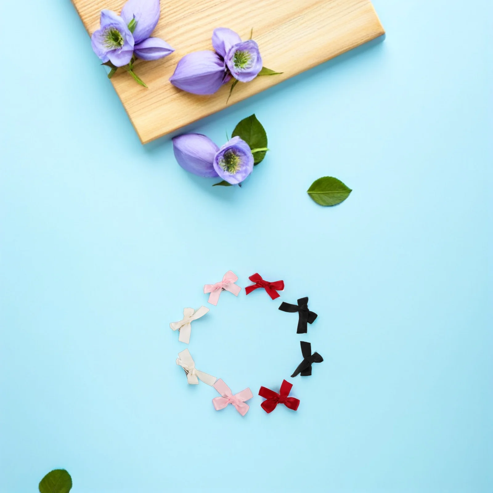 

100pcs Barrettes Multicolor Mini Ribbon Clips Lightweight Cute For Braiding Daily Styling Toddler Bows Claw Clip With Bow Bow