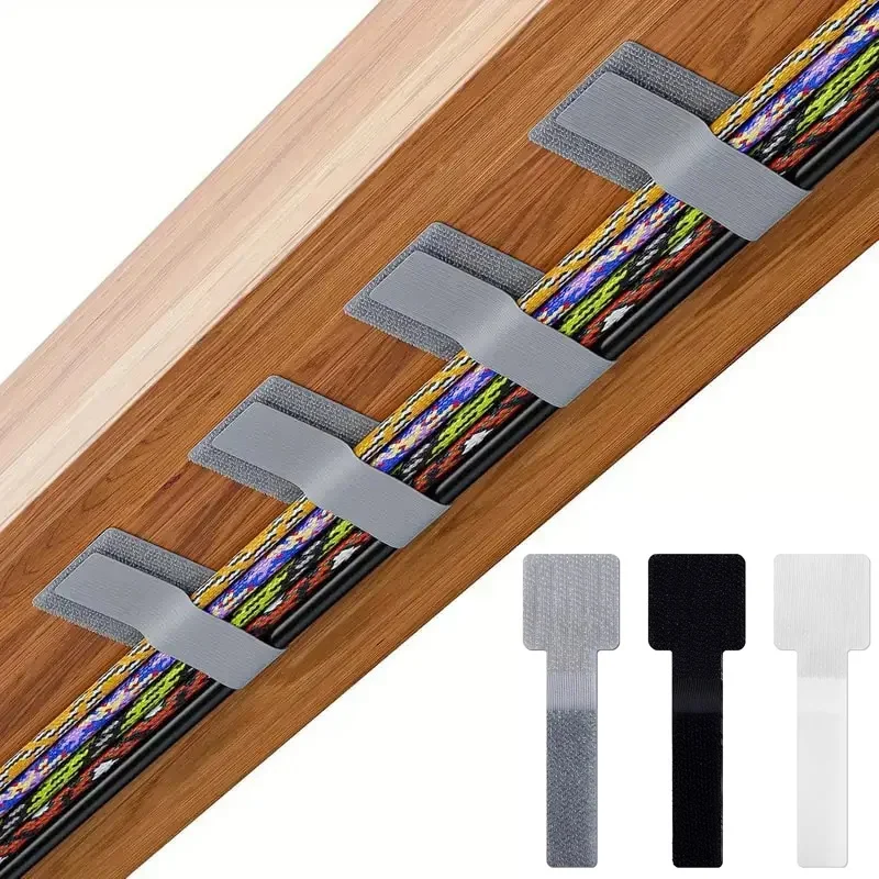 5/10/20pcs Reusable Cable Tie Fastening Mouse Wire Organizer Cord Rope Holder Desk Management Adhesive Adjustable Cord Organizer