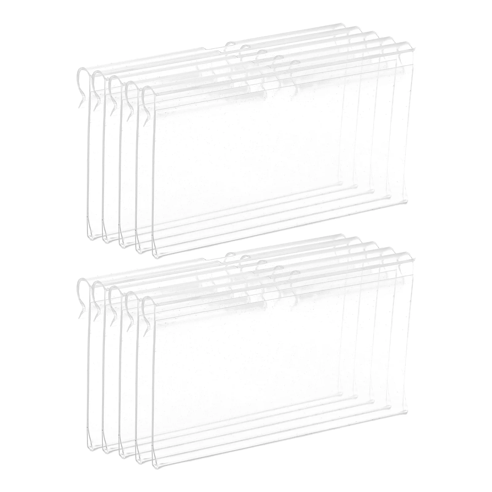 

10Pcs Price Label Card Holder Clear Plastic Shelf Retail Plastic Label Tag Accessories Business Signs Supermarket Tags