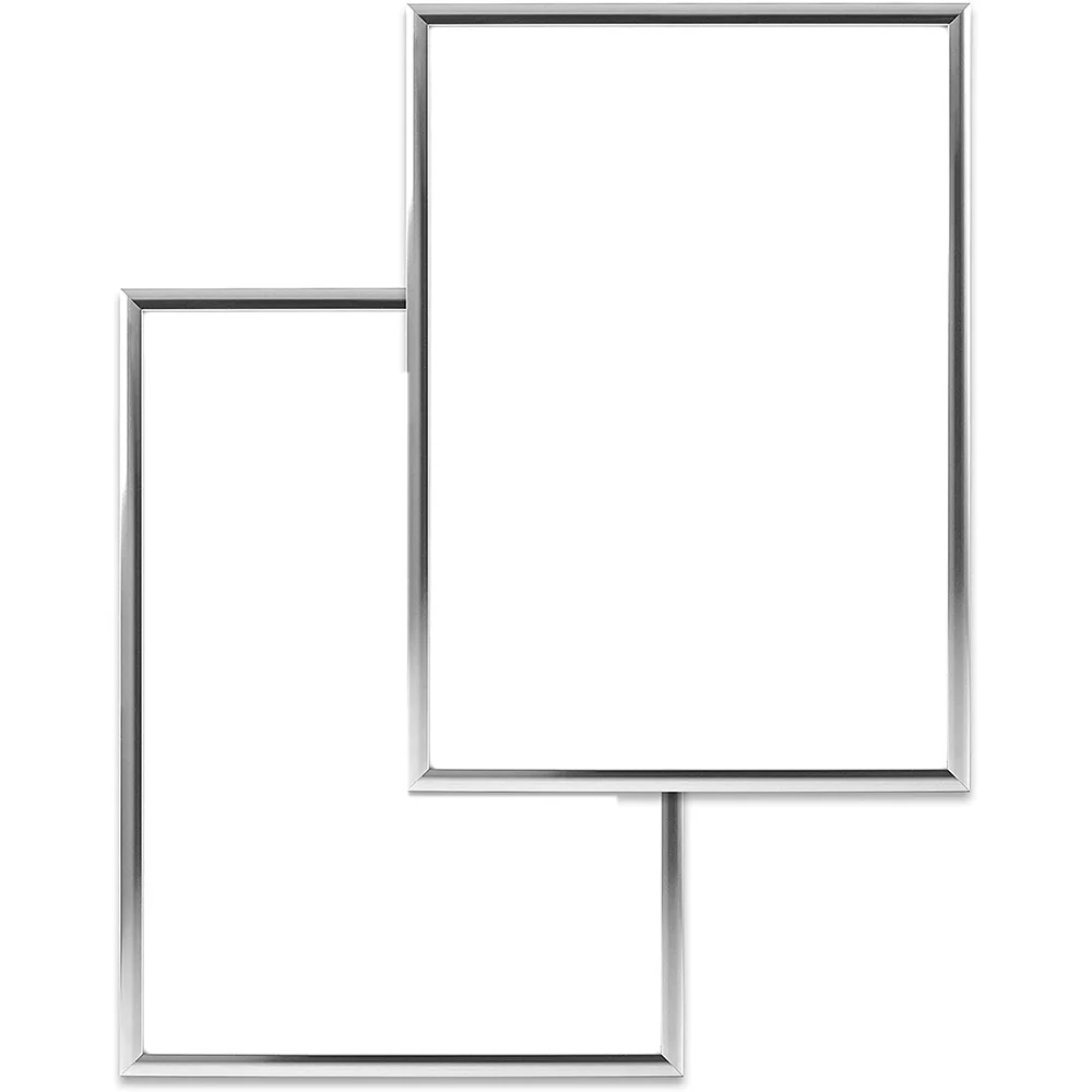 2 Picture Frames A4 Silver Picture Frames with Unbreakable s Picture Frames for Family Photos 21X30 CM